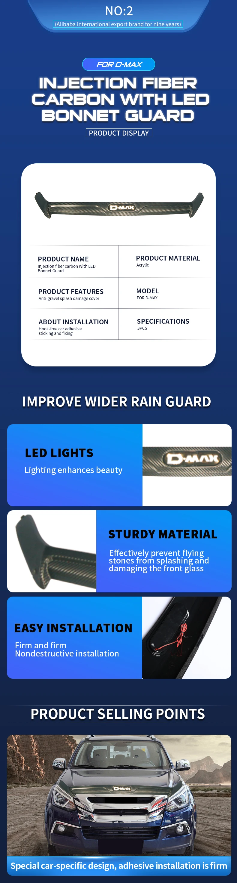 Txr Factory Guard Hood Deflector Guard Auto Accessories For