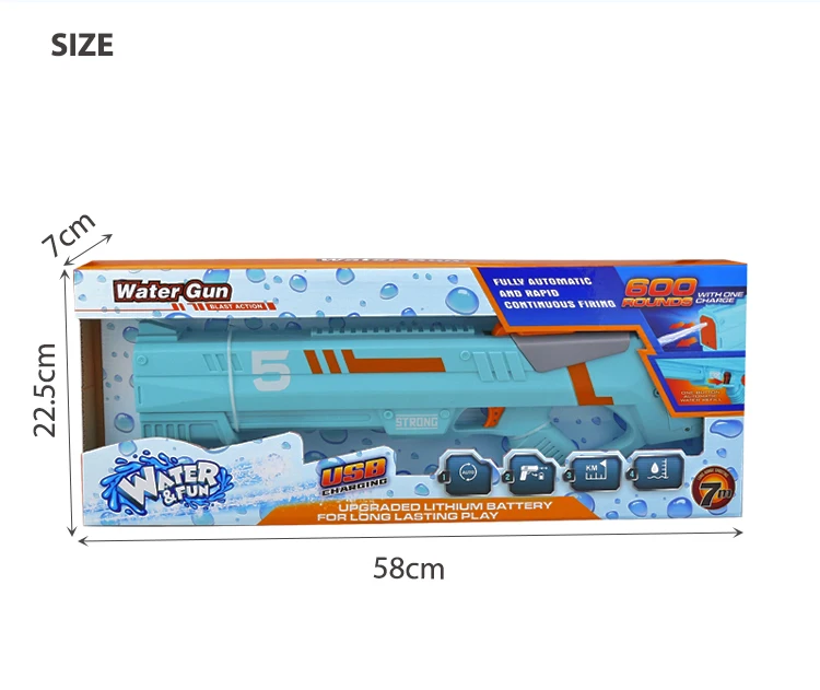 Water Battle Electric Water Gun Automatic Water Squirt Guns Long Range