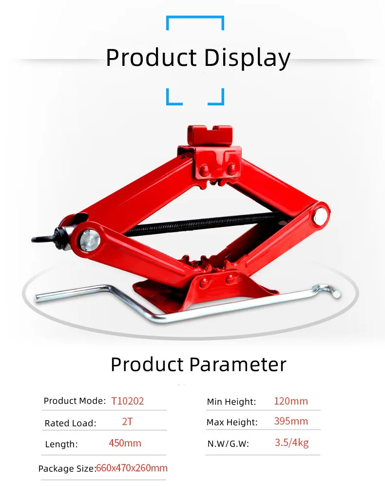 Car Jack&lift Automotive Parts&accessories Scissortype Car Tire