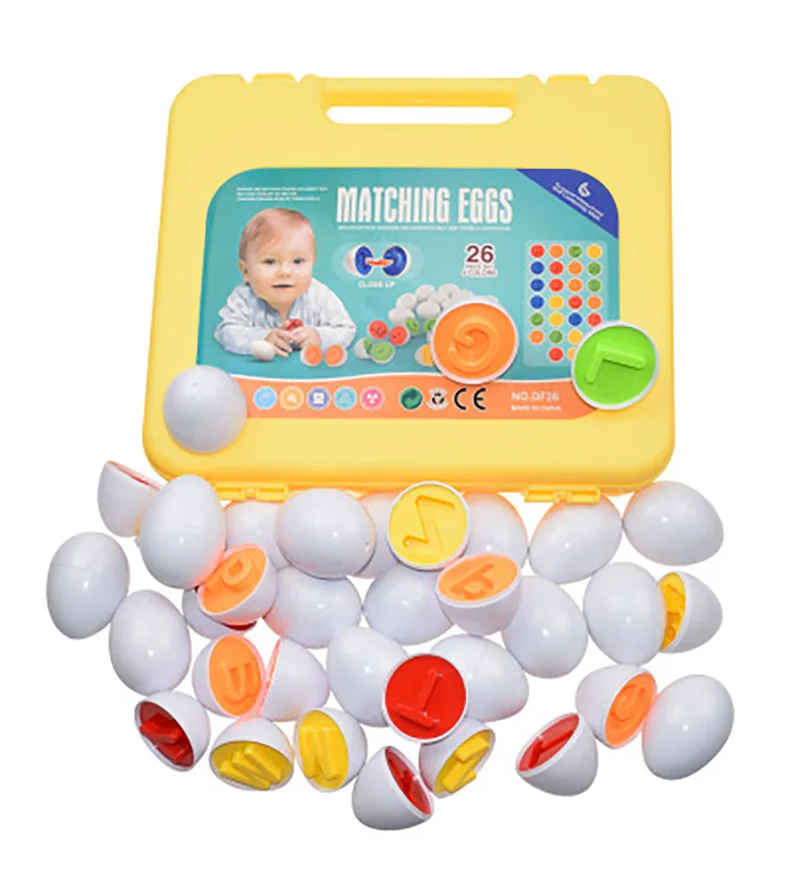 Matching Egg Set Toddler Egg Toys Learning Educational Color Shape & Sorting Recognition Toys Easter Eggs for Kids