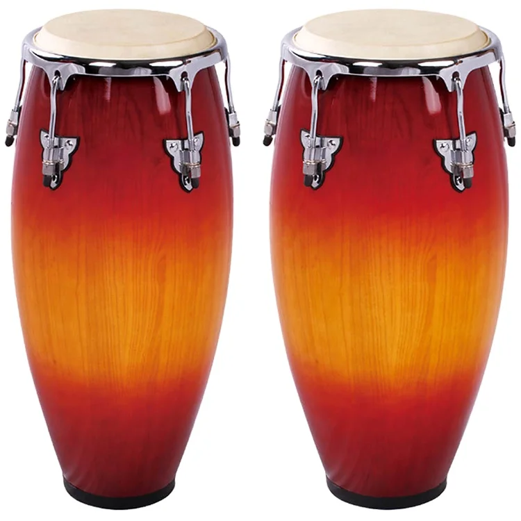Red Wooden Conga Drum for Percussion Music Instrument - OEM