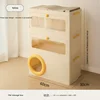 Three Tier Cat Box 2 Transparent PanelsYellow