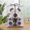 Flower bear + 40cm gift box + lamp-purple nose and purple ears