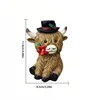 Yak with a flower in its mouth