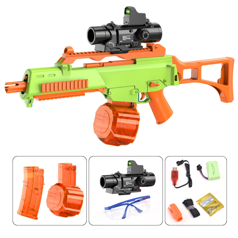 Kids Electric Shell Ejecting Toy Sniper Gun G36c Nerf Soft Bullet Gel ...