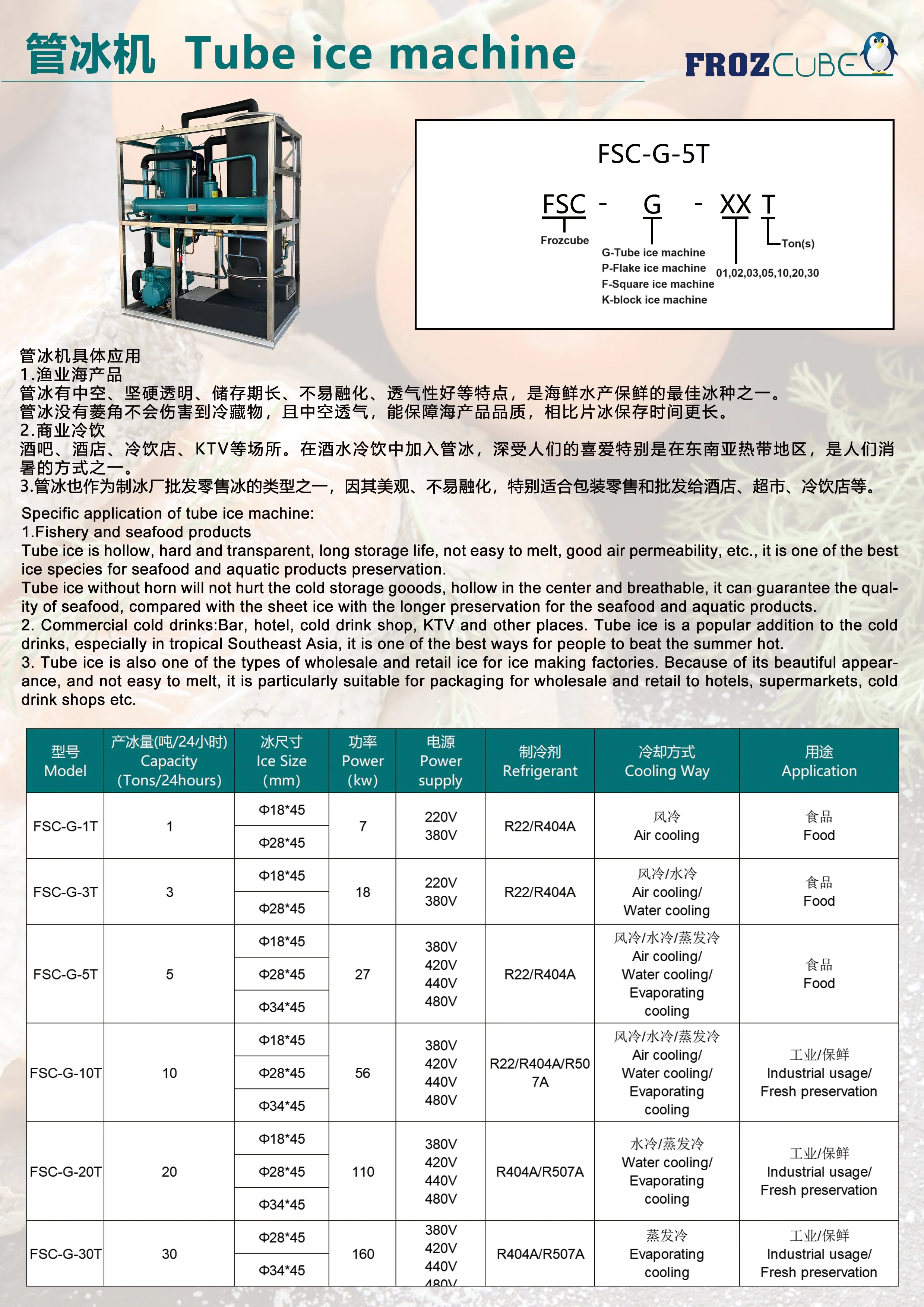 Ice Machine, FROZCUBE, 3P, R404a - detail 2