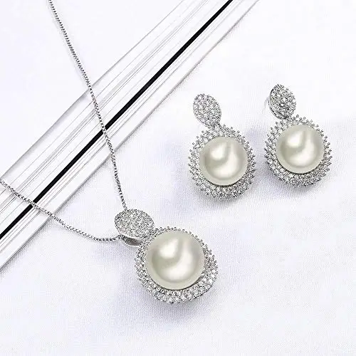 The Latest Design of Artificial Pearl Earrings Real Gold Plating American Style Pearl Jewelry for Women