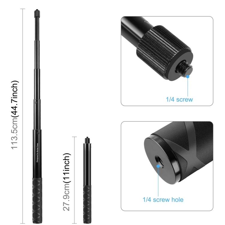 Supporto Treppiede Da Scrivania PULUZ Con Maniglia Rotante Per Insta360 X3 - Foto 1
