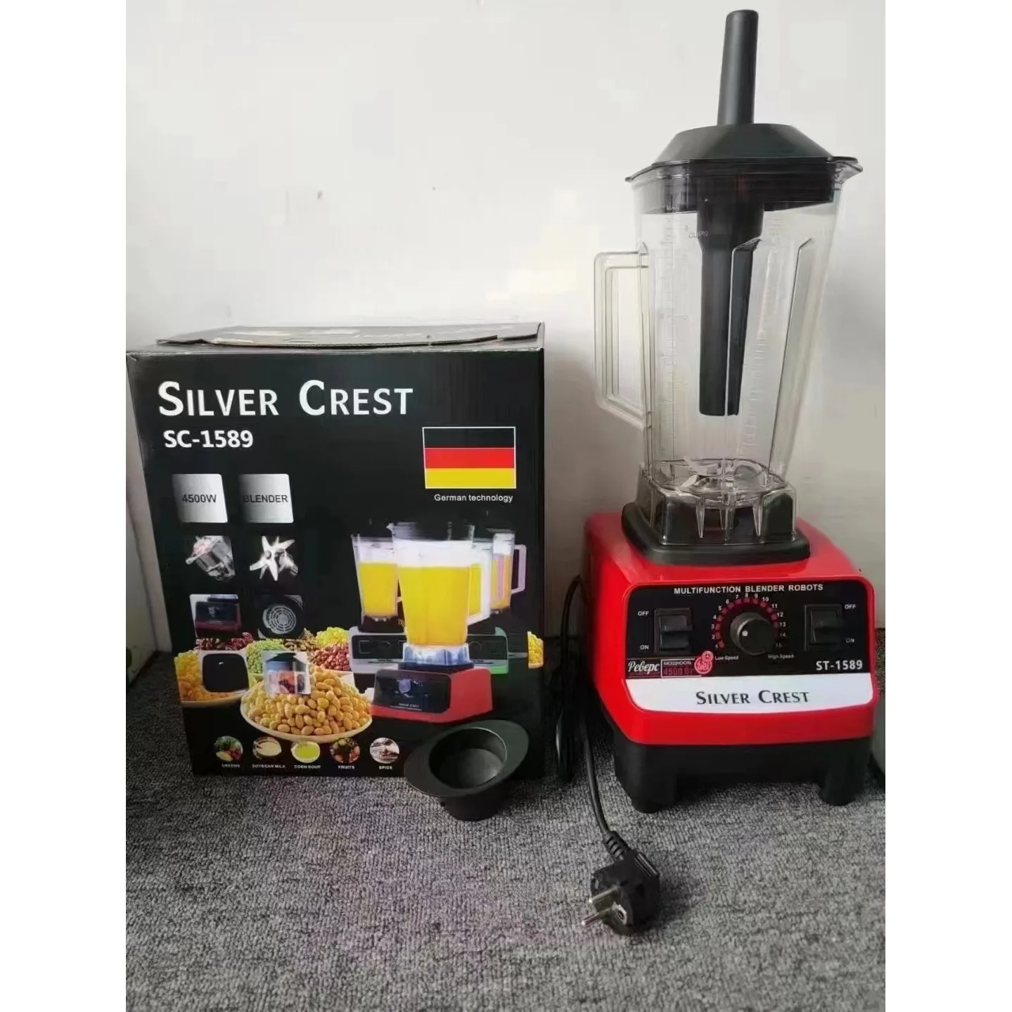 Silver Crest SC-1589 Electric Blender 3000W 1L/3L Plastic Double