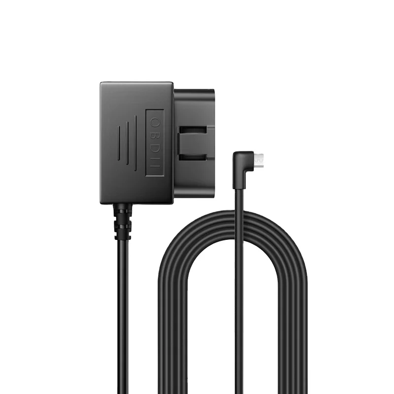 AZDOME Mini Mico Type C Ports 24Hours Parking Mode 5V 2.5A Car Charge Cable OBD Hardwire for Dash Cam Camcorder Vehicle DVR