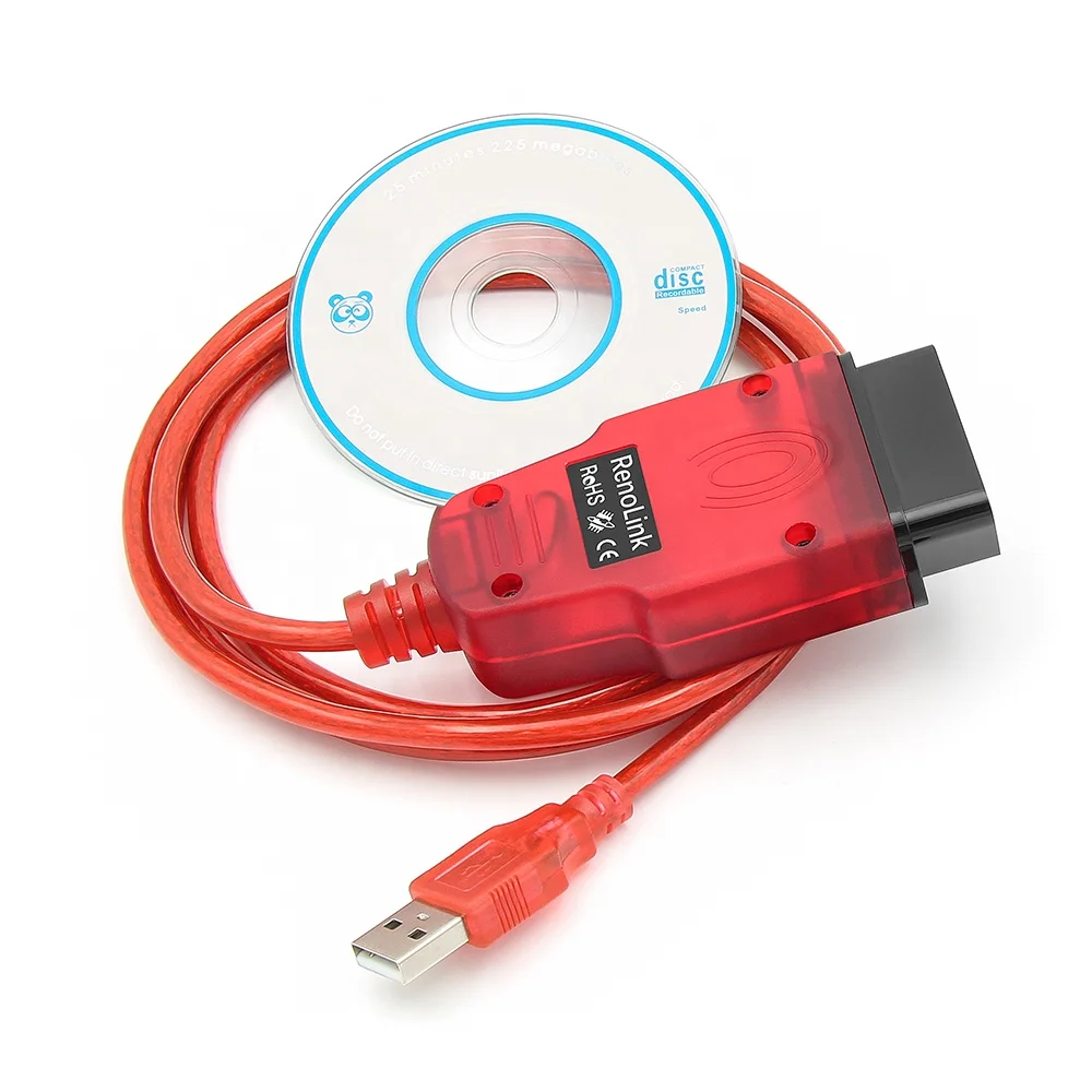 Latest Version Renolink V2.10 OBD2 Interface Renolink ECU Program Cable for Renault ECU Programmer