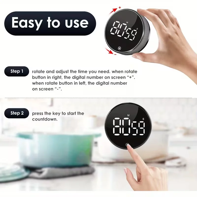 Wholesale Cooking Shower Study Stopwatch Alarm Clock Magnetic Electronic Cooking Countdown Time Timer