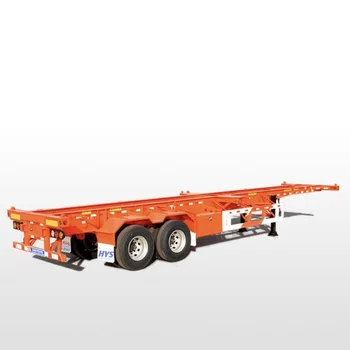 Factory Custom Skeleton Semi Trailer Germany type Container Trailer Tri-axle Chassis Frame Skeleton Semi-Trailer