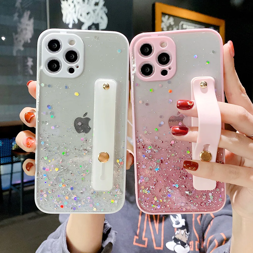 Women Girls Bling Shiny Sparkling Girls Camera Protective Wrist Strap Tpu Phone Case For Iphone 12 Mini 11 Pro Max Xs Xr X 7 8 Buy Mobile Phone Bags Bling Glitter