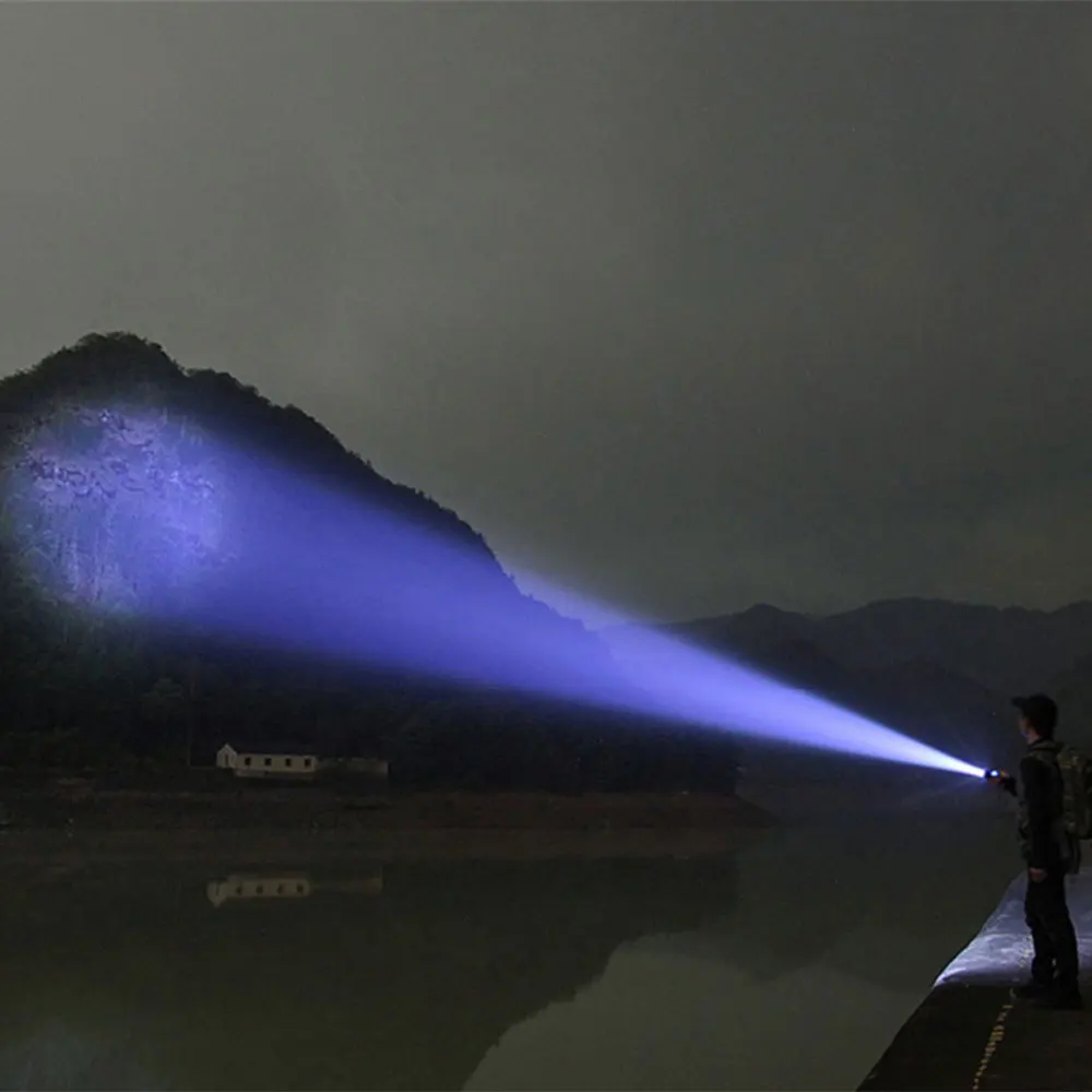 TAIKOO Zoomable LED Flashlight with 5 Lighting Modes for Hunting and Hiking Camping