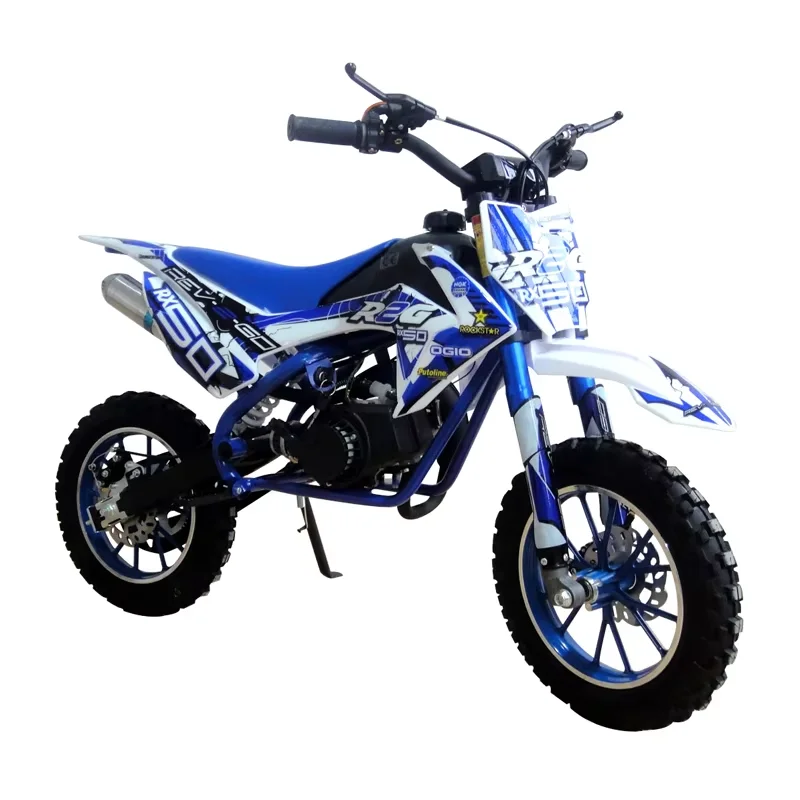 POLOROAN709 Mini Cross Per Bambini 49 Cc, Motore A Benzina, Massimo 4,5 CV, Ideale Per Bimbi 5-10 Anni, Colore Giallo
