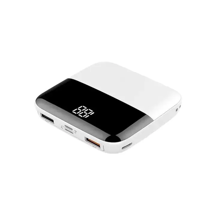 New Peoduct Portable Mini Keychain Power Banks 10000mAh Backup Charge Portable Fast Charger Emergency Telescopic Plug Design