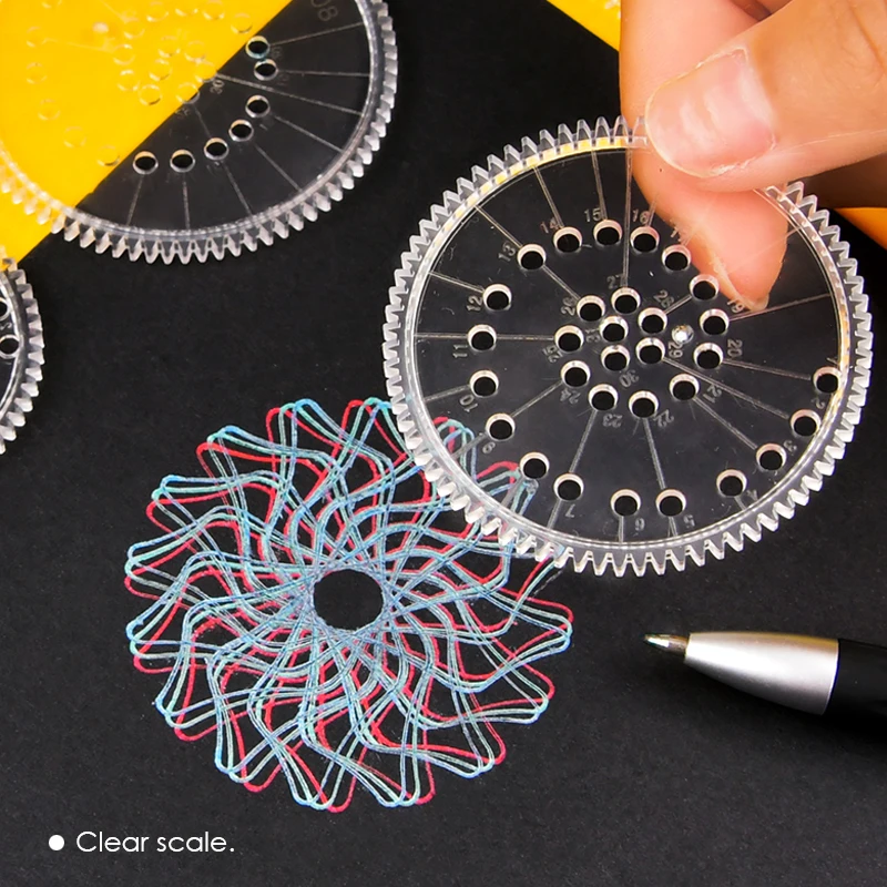 Foska Plastic Spirograph Drawing Set
