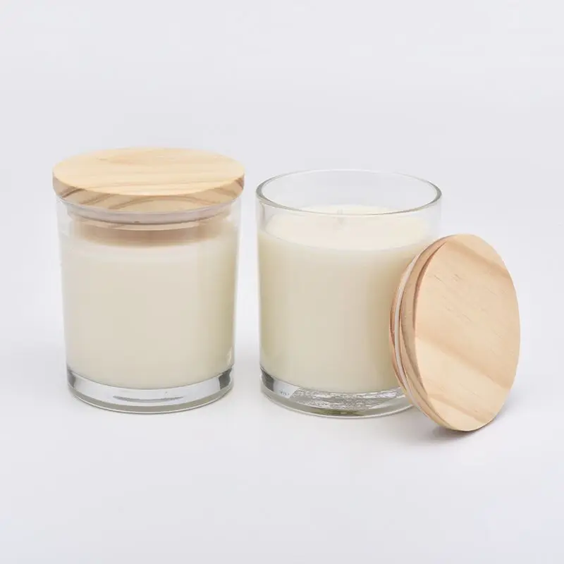Super Quality Custom Width Transparent Clear Glass Candle Jars Cylinder Stand for Home Decoration