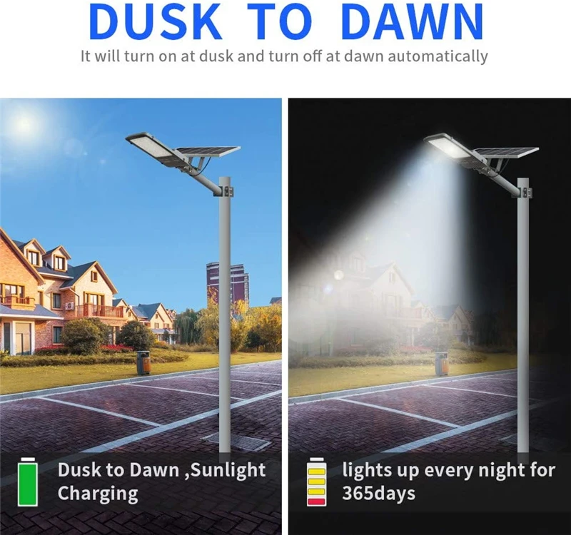 Outdoor 100 200 300 Watt Streetlight 100W 200W 300W Separated Solar Street Light