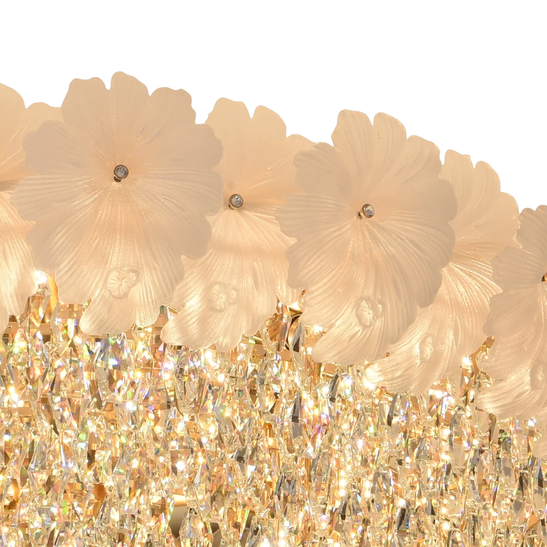 Zhongshan Factory Octagonal Light Fixture of Ceiling Light in Chinese K9 Crystal for Chandelier Home Decor