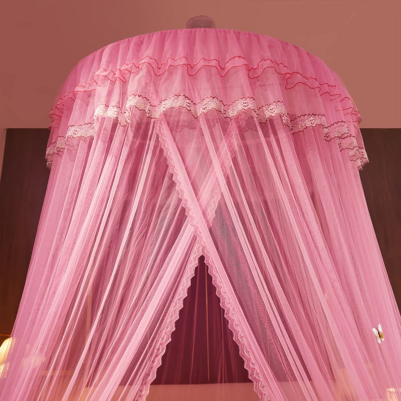 Decorative Elegant 360 Degree Round Dome Bed Canopy Mosquito Netting