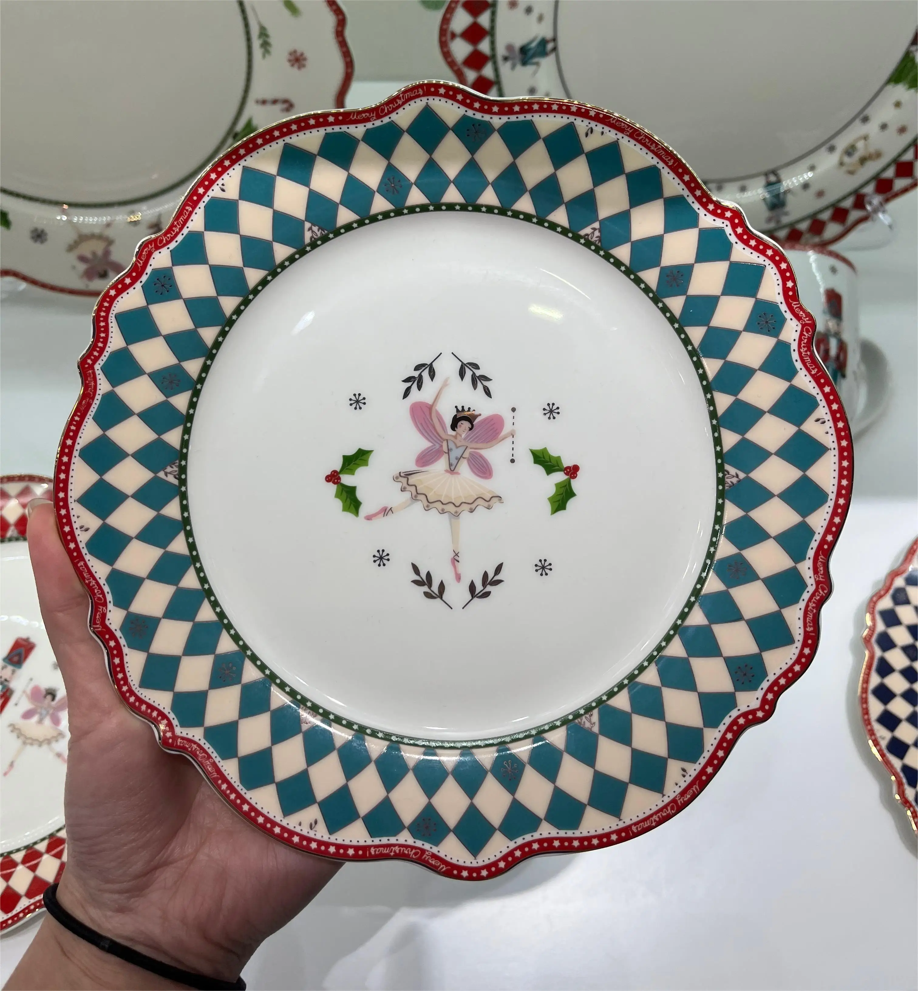 Ceramic Promotion Holiday Dish Plate Set for Dinners and Parties factory