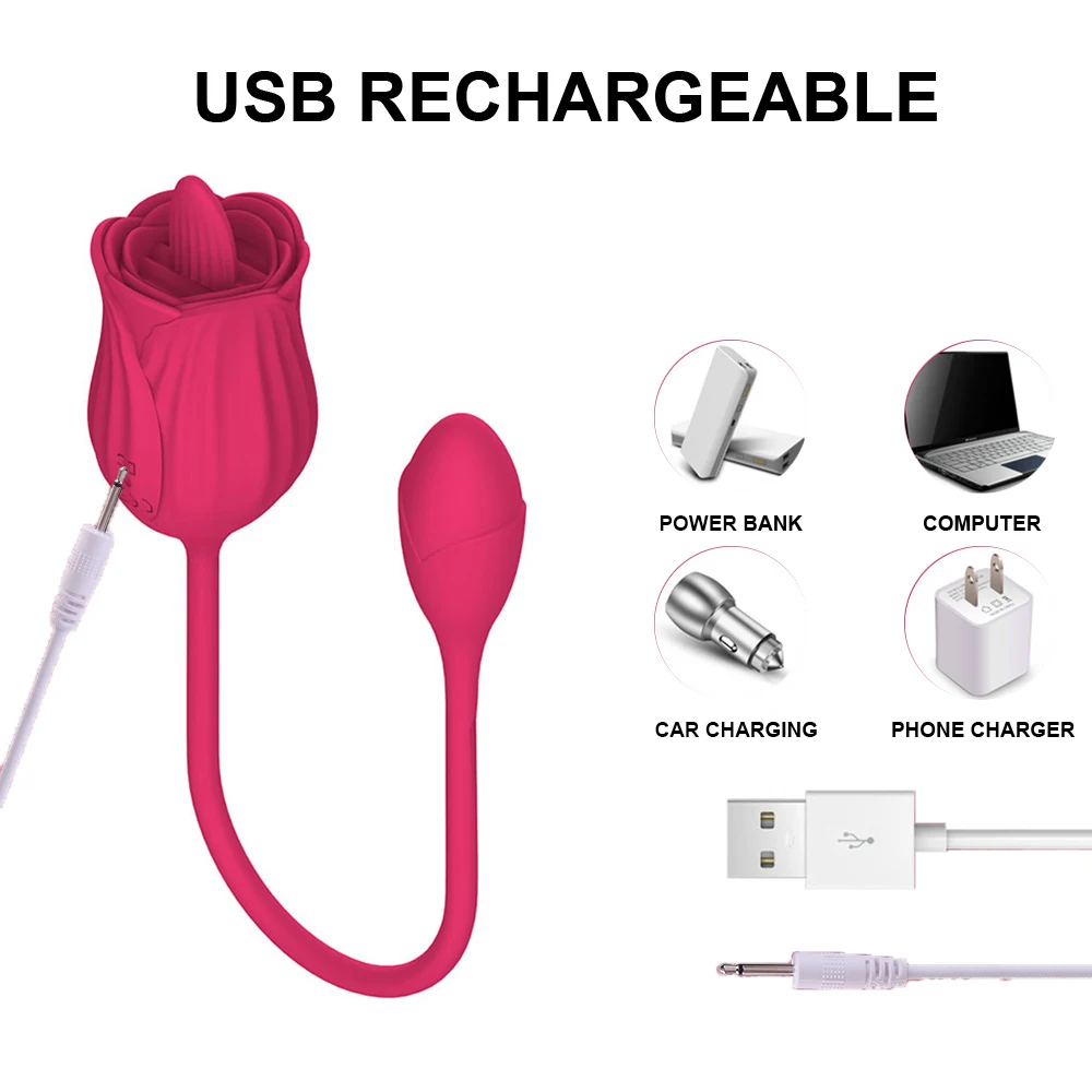 Sex Toy Masturbating 2 in 1 Rose Vibrator Adult Love Egg G Spot Flower Thrusting Clitoris Stimulator Suck Sex Toys for Female Sex Toy Masturbating 2 in 1 Rose Vibrator Adult Love Egg G Spot Flower Thrusting Clitoris Stimulator Suck Sex Toys for Female