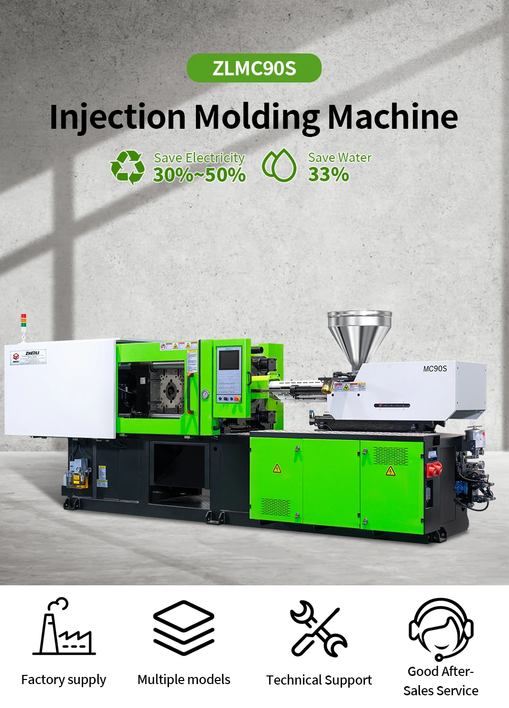 Factory Outlet Plastic Pipe Injection Molding Machine 90 Ton Plastic Injection Molding Machine details