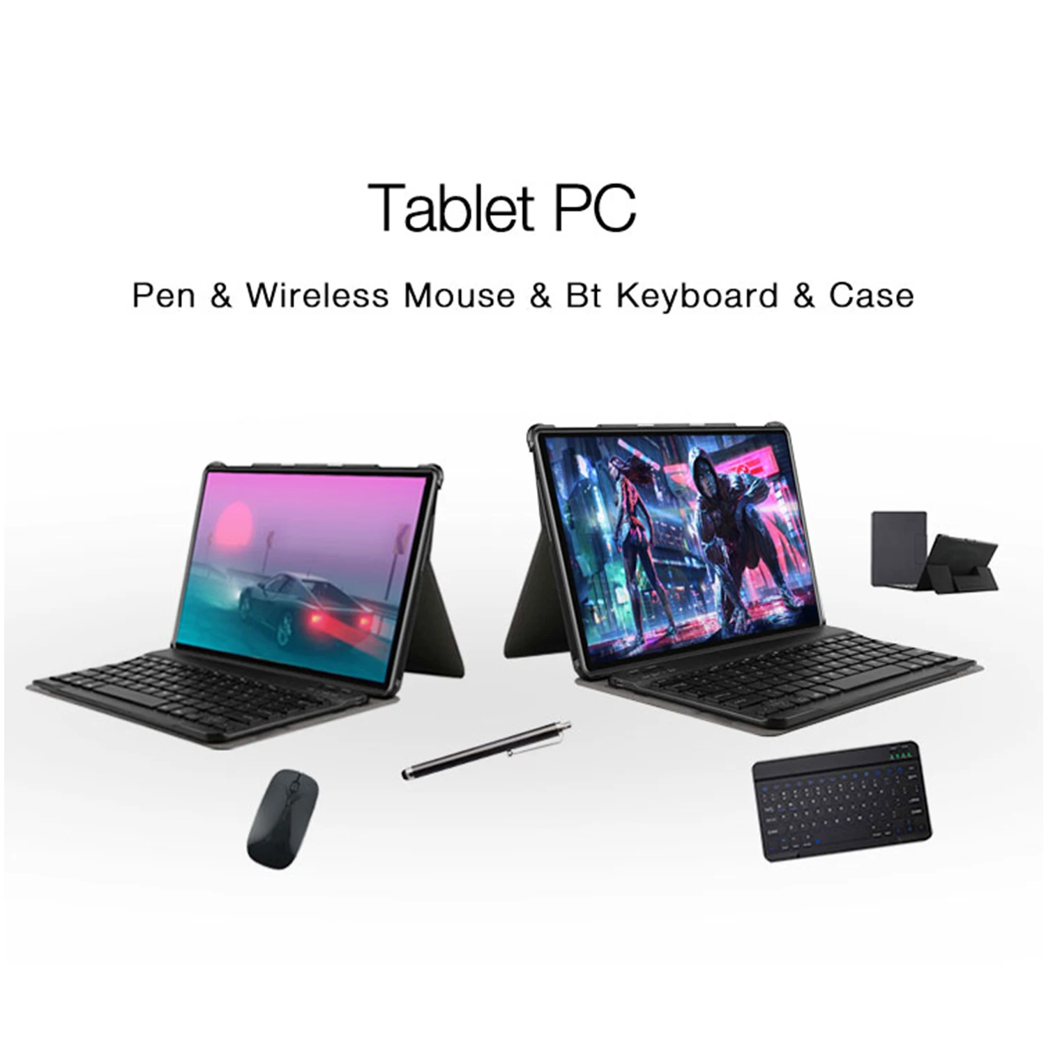 Tablet Pc Android 10.0 Murah Oem 10 Inci Tablet Oem Anak-anak Dengan Casing Keyboard
