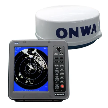 10-Inch Color LCD Marine Navigation Radar with 4KW 36nm and AIS Display Target Tracking ARPA Function Marine Supplies