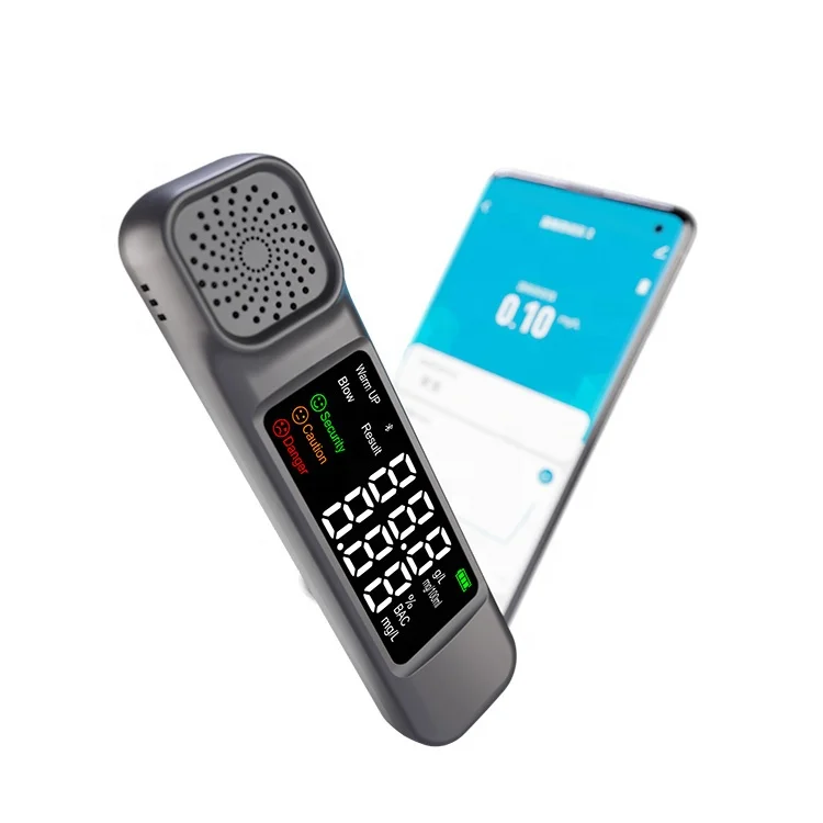 Digital Bluetooths Alcohol Tester Checker Breath Tester Breathalyzer Bluetooths Alcohol Monitor Sensor With Tuya APP For Japan