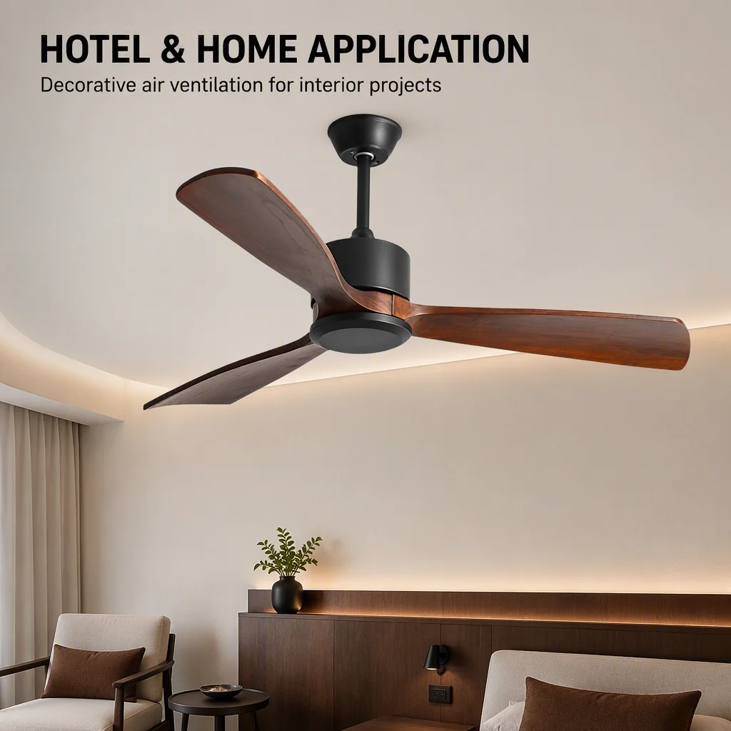 Ceiling Fan, BLDC, 35, Metal+plywood - detail 4