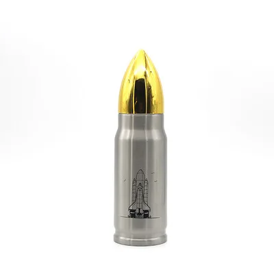 Rocket Shaped Bullet Thermal Water Bottle Cup 500/750/1000ml