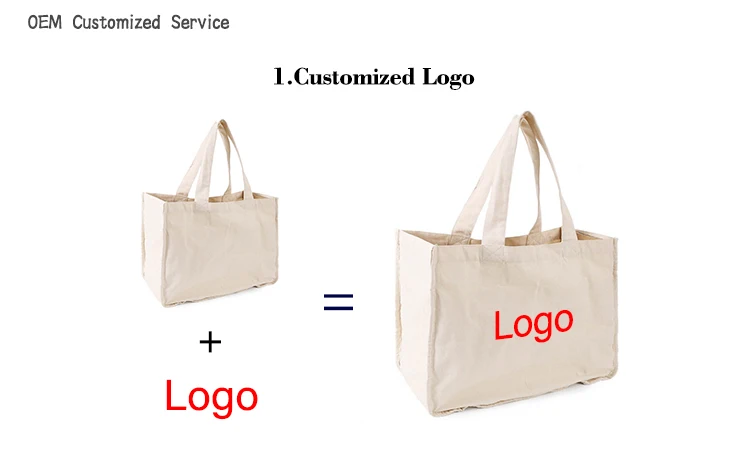 Eco Friendly Shopping Package Printed Logo Canvas Tote Bags Cotton Tote ...