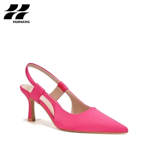 Women's Trendy Summer Satin Stiletto Slingback Pumps Evergreen Sexy & Hard-Wearing Soft Pointed-Toe Evening Footwear