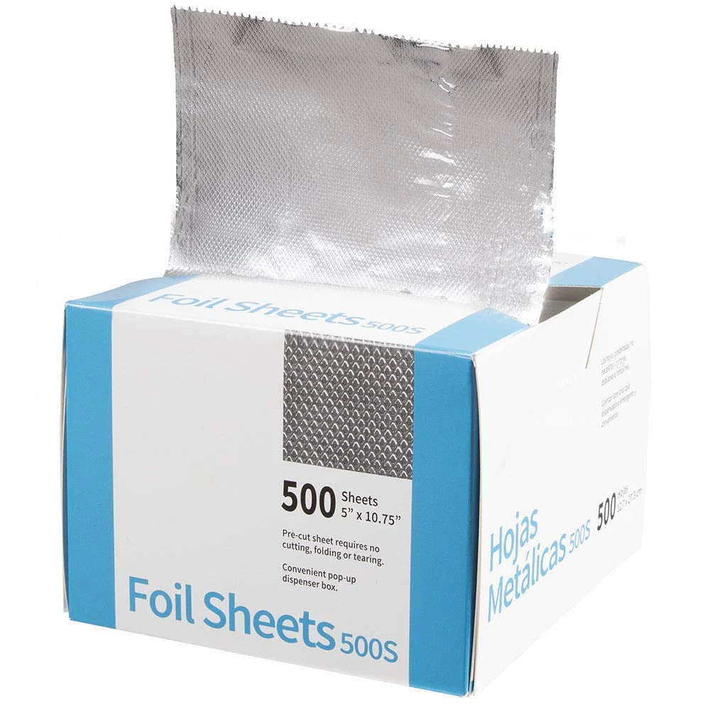  Pop-Up Interfolded Aluminum Foil Sheets in Silver, 500/Box :  Health & Household