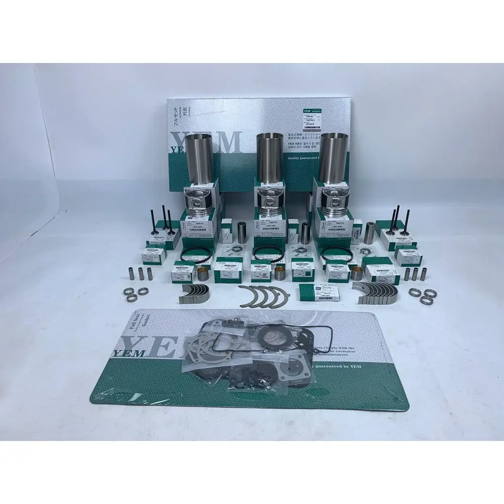 WG752 Engine Rebuild Kit With Cylinder Gaskets Set Piston Rings Liner Bearing Valves for Bobcat Trench Compactor Kubota Engine