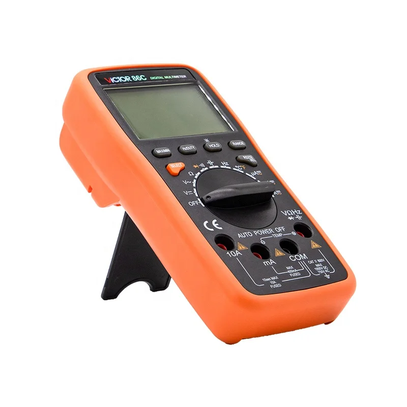 VICTOR86Cハンドヘルドポータブル3999カウントLCDディスプレイ