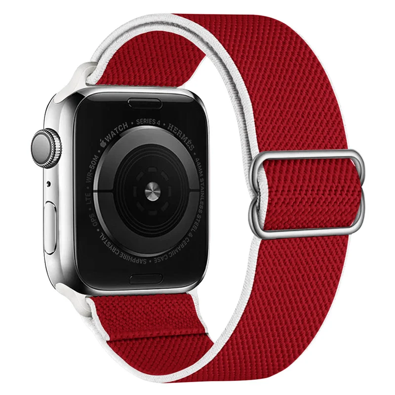 Correa Elástica De Nailon Para Apple Watch,Banda Tejida Internacional Para  Reloj - Buy Internacional Elástica Reloj Tejido De Nylon Bandas Para Reloj  De Apple Tejido De Nylon Bandas,Ajustable De Nylon De La