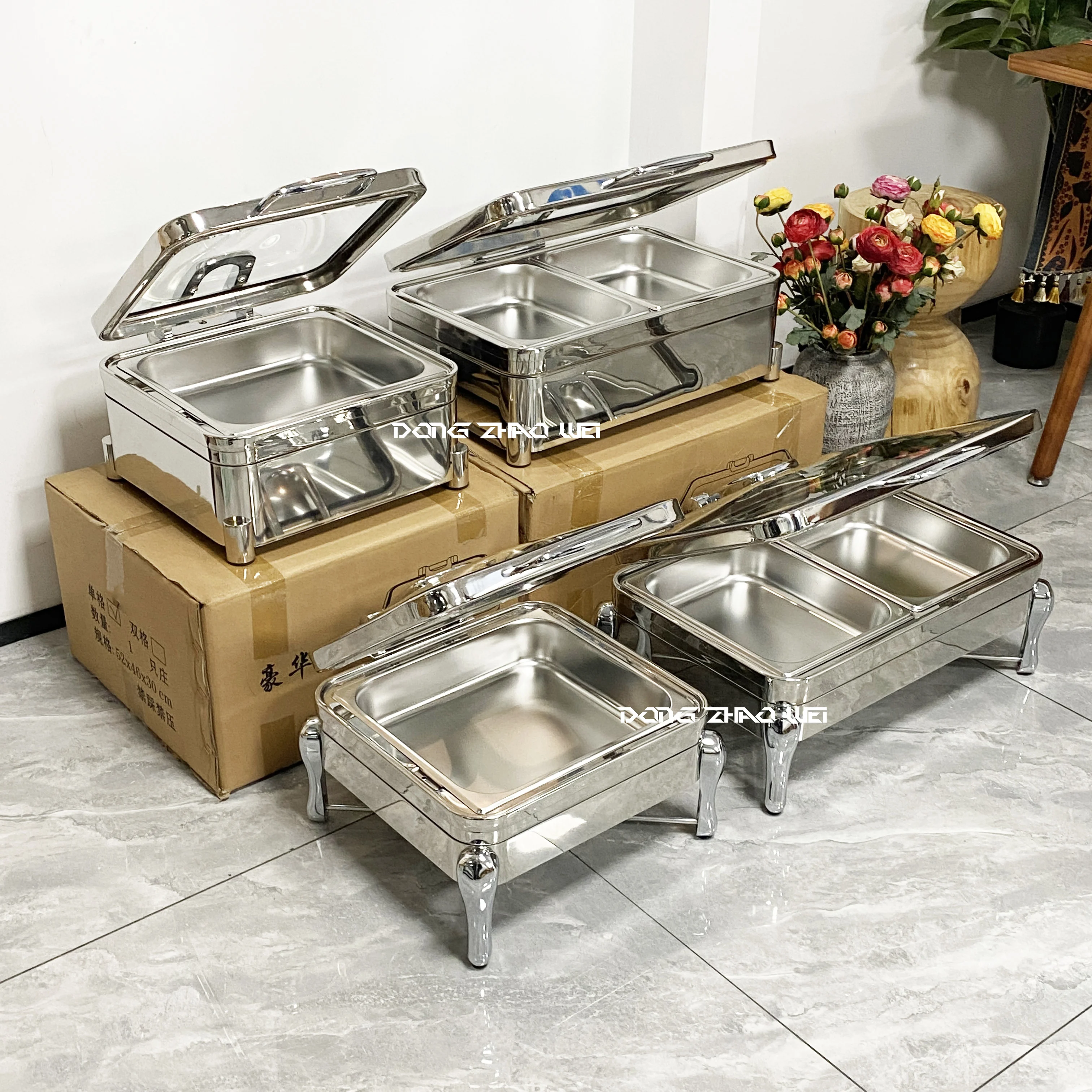 Luxury Restaurant Hotel Chaffers Chafing Dish Stainless Steel