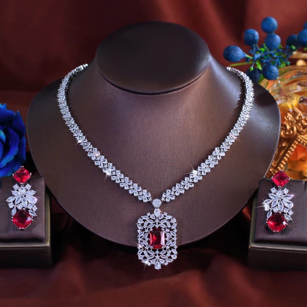 Set Collana E Orecchini Crystal Per Sposa - Gioielli Eleganti Per Donne E Ragazze - Foto 9