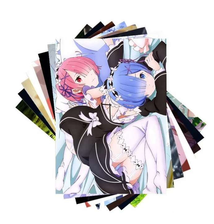 Пользовательский аниме постер печать картон Детские Модные постеры настенное искусство