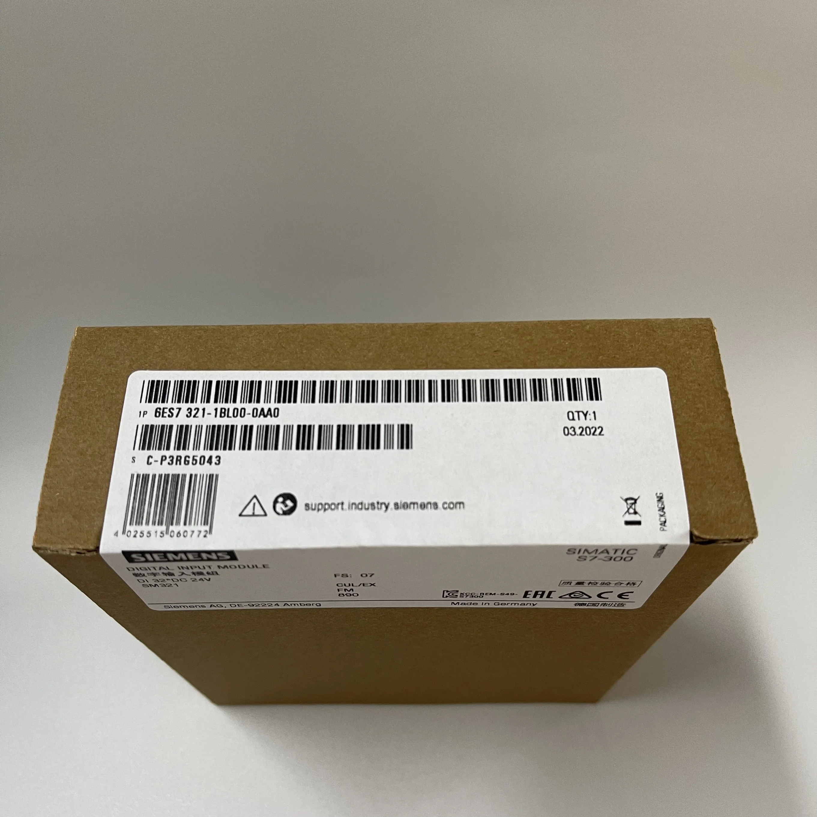 SIEMENS Digital Input Module 6ES7321-1BL00-0AA0 SIEMENS Digital Input Module 6ES7321-1BL00-0AA0