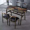 120*60 mesa y cuatro sillas piso flor