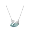Cisne grande con degradado azul.