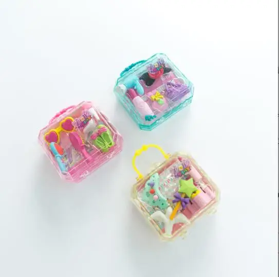 Милый креативный Набор для моделирования из мультфильма, пластиковая коробка, набор для стирания, канцелярские принадлежности для студентов, оптовая продажа