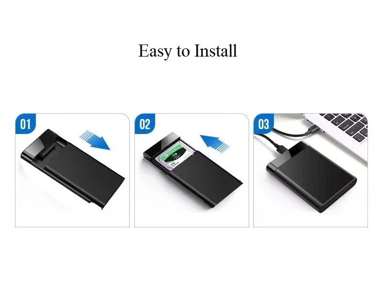 Аксессуар для жесткого диска 2,5 дюймов Sata внешний корпус SSD HDD