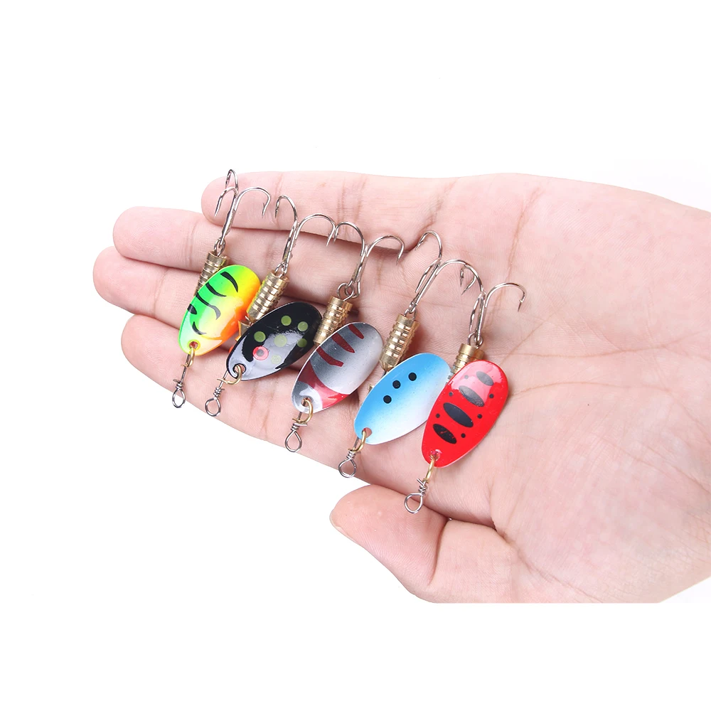 4 5cm 5 2g Spinning Fishing Bait Metal Lure Spinner Spoon Fishing Lures ...