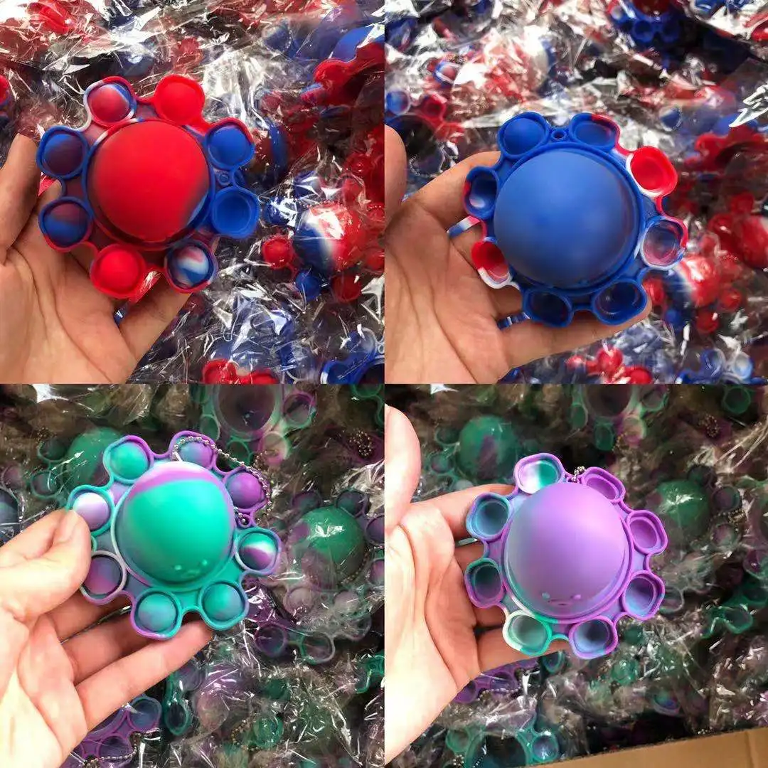 Chiusura Di Fondo Di Silicone Giocattolo. Colori Di Colore Arcobaleno Della Trama Sfondo Del Per Tubi Pressione Sensoriale Antistress Image228496689